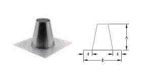 M&G DuraVent 10'' Round Gas Vent Tall Cone Flat Flashing - 10GVFF // 10GVFF