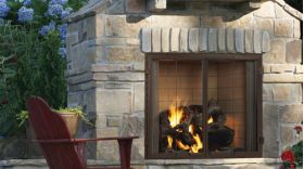 Majestic Castlewood 42" Outdoor Wood Fireplace - ODCASTLEWD-42