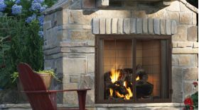Majestic Castlewood 50" Outdoor Wood Fireplace - ODCASTLEWD-50