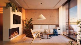 Astound FlexMount Electric Fireplace Installed