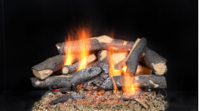 Majestic Fireside Supreme Oak See-Through