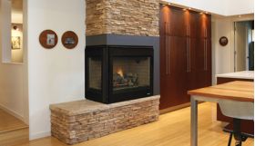 Superior 40" Direct-Vent Fireplace, Top/Rear Combo, Corner Left and Right, Louverless - DRT40CR/L