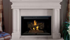 Astria Mission 36" B-Vent Fireplace, Natural Gas, Smooth Face - MISSION36
