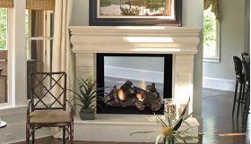 Astria Montebello 40 Direct-Vent Gas Fireplace - Top Vent - See Through - Louverless - MONTEBELLO40ST