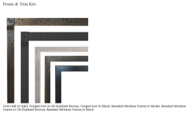 White Mountain Hearth Boulevard 60 Direct-Vent Linear Fireplace - DVLL60BP90 fronts & trims