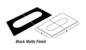 Selkirk MetalBest 12" Ultra-Temp Adj. Pitch Ceiling Plate 12S-PCPAJ12