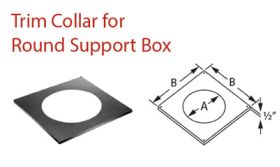 DuraVent 10 DuraTech Trim Collar For Round Support Box - 10DT-TCR