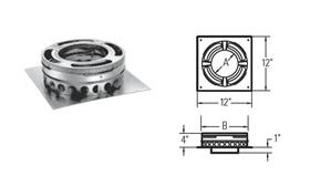 M&G DuraVent 7'' DuraPlus Base Plate - 9101 // 7DP-BP