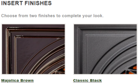 Vermont Castings Montpelier II Wood-Burning Insert - Insert Finishes