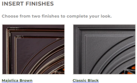 Vermont Castings Gifford Wood-Burning Insert - Insert FInishes