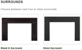 Vermont Castings Montpelier II Wood-Burning Insert - Surrounds