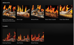 Napoleon Luminex Electric Fireplace Media Kits and flames Napoleon Luminex Electric Fireplace Media Kits and flames