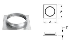 M&G DuraVent 8'' DuraLiner Flat Stove Connector (oval) - 4880-O // 8DLR-FCNO