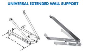 Selkirk MetalBest 5-8 Inch Ultra-Temp Universal Extended Wall Support - UEWS