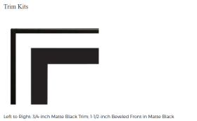 White Mountain Boulevard Vent-Free Linear 36" & 38" - Trim Kits