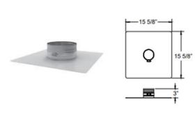 DuraVent 6" DuraFlex SS Top Plate and Storm Collar - 6DFS-TPSC