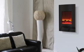 Amantii Vertical Convex Electric Fireplace - Wall Mount - WM-2134