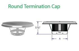 DuraVent 8 DuraLiner Vertical Cap - 8DLR-VC