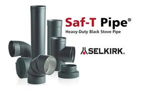 Selkirk 6'' Saf-T Pipe 6out / 6in / 6tap W/Crimp Tee - 2616CR