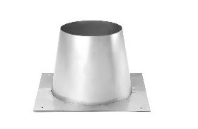 Selkirk 4'' Direct-Temp Multi-Fuel Tall Cone Flashing - Flat to 2/12 Pitch - SC04TCF
