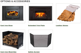 Vermont Castings Montpelier II Wood-Burning Insert - Optional Accessories