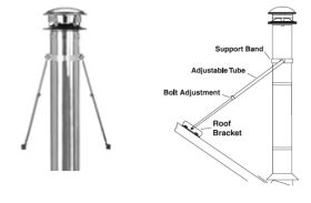 Selkirk MetalBest 8" Ultra-Temp Roof Brace Kit - 8T-RBK