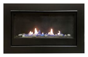 Sierra Flame 36 Liquid Propane Direct Vent Linear Gas Fireplace - Electronic Ignition - BOSTON-36-LP-EI