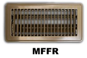 Metal-Fab Stamped Floor Register 2x10 Brown - MFFR210B
