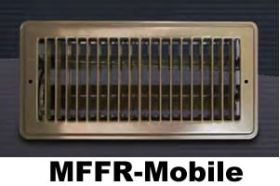 Metal-Fab Stamped Floor Register Mobile Home/RV 2x10 Brown - MFFR210BM