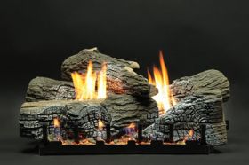 White Mountain Hearth Stacked Wildwood Log Set - 5 Piece - 18 inch - Refractory - LS18WRR