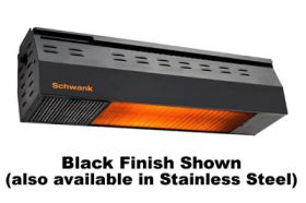 Schwank bistroSchwank 2135 Marine Grade Stainless Steel Patio Heater - Black Finish Shown