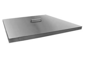 Firegear Square Stainless Steel Lid - Brushed Finish - LID-20S