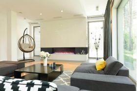 Napoleon Trivista Primis, Three-Sided Electric Fireplace Installed