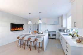 Napoleon Astound Built-in Electric Fireplace NEFB74AB installed