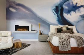 Stylus Cara Elite Electric Fireplace installed in living room or den