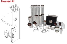 Selkirk 4 Ultimate Pellet Pipe Basement Kit - 824045 - 4UPP-BK