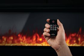 Napoleon Entice Electric Fireplace remote close up