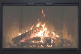 Thermo-Rite Highlander Custom Glass Fireplace Door - Angle Iron - HIGHLANDER