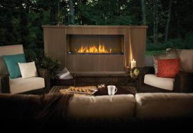 Fireplace on patio