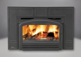 Napoleon EPI3T Wood Burning Insert With Traditional Front, Painted Black Finish