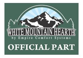 White Mountain Hearth Part - Empire Cast Iron Stove Shelf Kit - Left and Right - Porcelain Black - CSKB