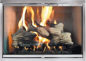 Thermo-Rite Classic Custom Glass Fireplace Door - Artisan Series Custom Masonry - Stainless Steel - CLASSIC