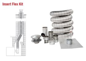 Selkirk 4 Ultimate Pellet Pipe Insert Flex Kit 25 Length - 824042 - 4UPP-IK25