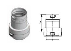 M&G DuraVent 10'' FasNSeal Double to Single Wall Adapter - FSA-DWSW10 // FSA-DWSW10
