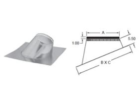 Metal-Fab Air-Cooled Temp/Guard 12 Diameter Flashing 2/12-5/12 Pitch - 12AIRTGF