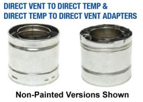 Selkirk 5x8 Direct-Temp - 5" Selkirk To 5" Amerivent Adapter Black - 1605281B - 5DT TO 5AVD (One Adapter)