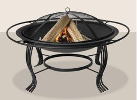 Uniflame Black Outdoor Firebowl With Outer Ring - WAD1050SP