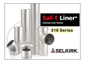 Selkirk 5'' Saf-T Liner 316L Oil Clean-Out Tee - 3516CT