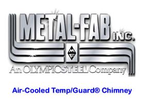 Metal-Fab Air-Cooled Temp/Guard 14 Diameter Flashing 6/12-10/12 Pitch - 14AIRTGF10