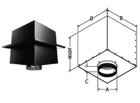 DuraVent 5" DuraTech 11" Square Ceiling Support Box - 5DT-CS11-2